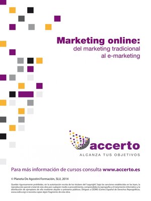 cover image of Marketing online